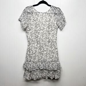 Armani Exchange Floral Ruffle Women's Short Sleeve Dress Size 4